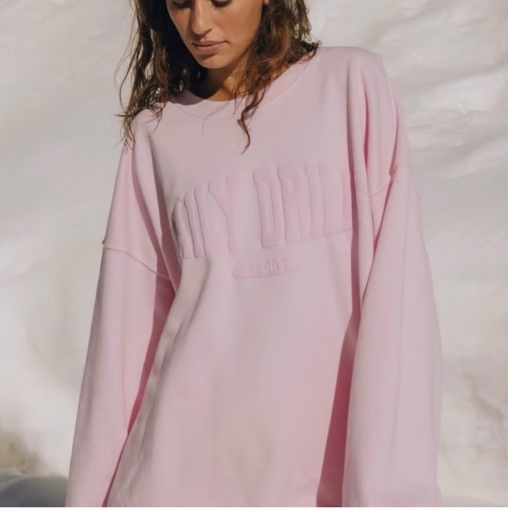Daily Drills Pink Oversized Sweatshirt XS/S